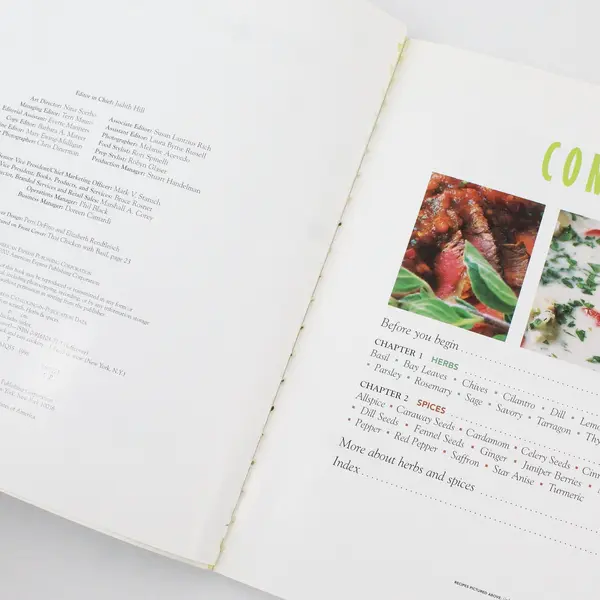 VTG Food & Wine Magazine's Quick From Scratch Herbs & Spices Cookbook 2002 PB