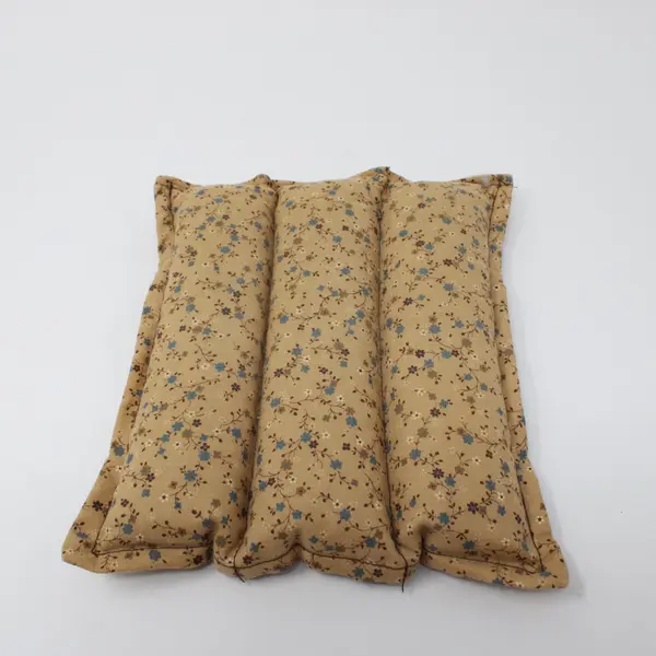 Handmade Tan Floral Trivet Hot Pad 8in Fabric Unbranded