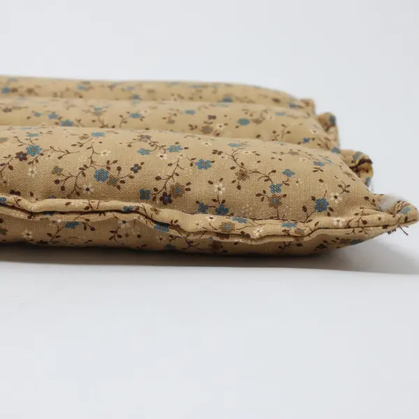Handmade Tan Floral Trivet Hot Pad 8in Fabric Unbranded