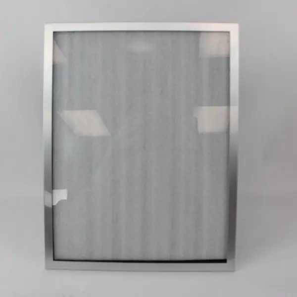 Desktop or Hanging Metallic-finish Photo Frame w/black velvet backing 8”x10”