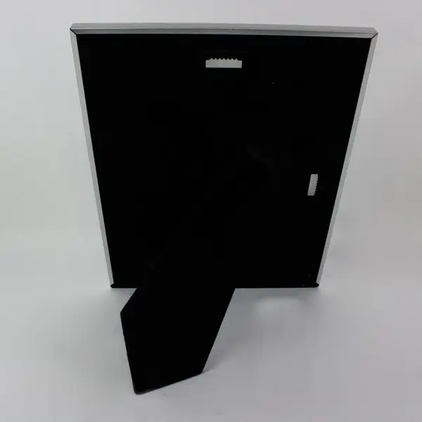Desktop or Hanging Metallic-finish Photo Frame w/black velvet backing 8”x10”