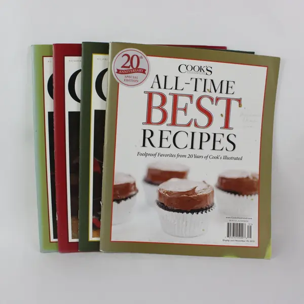 Lot of 4 Cook's Illustrated All-Time Best Recipes Issues 125 128 151