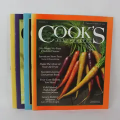Lot of 4 Cook's Illustrated 2022 #174 176 178 179 Jan-Dec Magazines