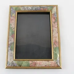 Vintage Floral Border Sturdy Resin Photo Frame, The Weston Gallery, 7"x9" 