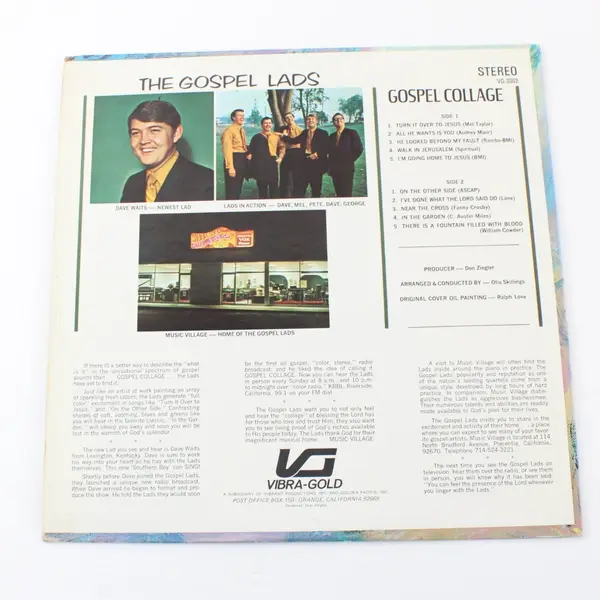 Vibra-Gold The Gospel Lads Gospel Collage VG-3002 12" Vinyl Record