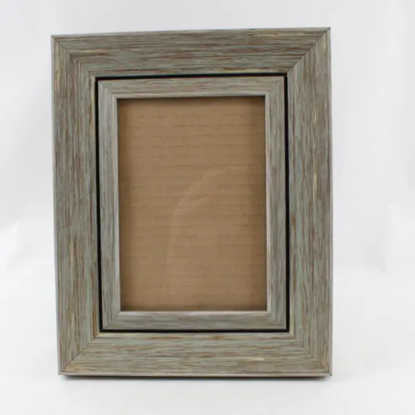 Distressed Wood Look Photo Frame Blue Hues 5x7 #45223 10.8x8.8