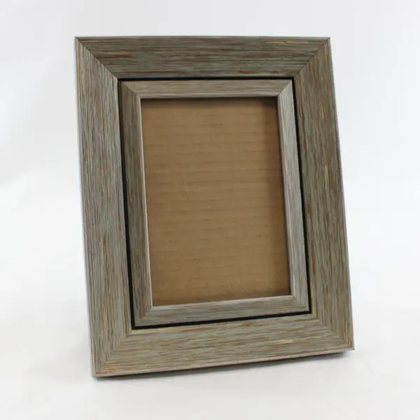 Distressed Wood Look Photo Frame Blue Hues 5x7 #45223 10.8x8.8