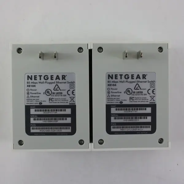 NETGEAR XEB1004 4-Port Powerline 85 Adapter Kit 85 Mbps