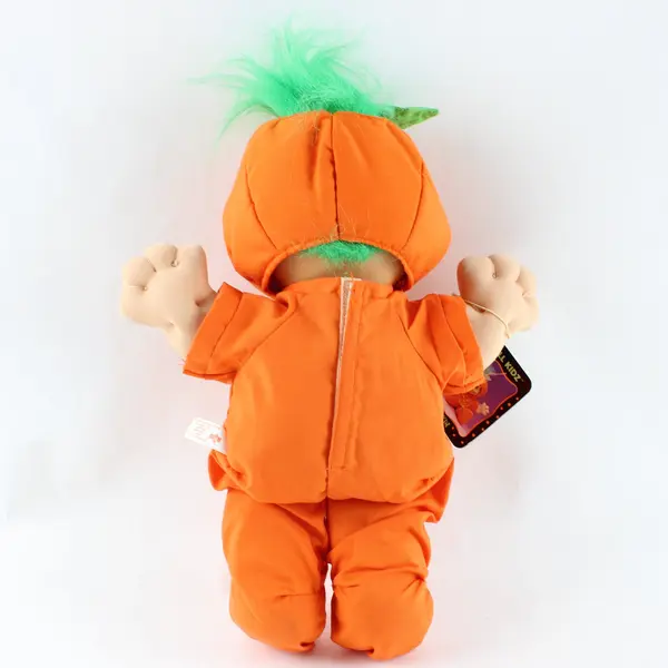 Vintage Russ Berrie Troll Kidz Punkin Pumpkin Halloween Plush Doll 