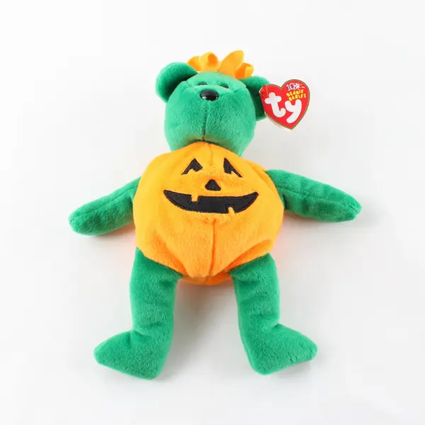 Ty Beanie Babies Tricky 2002 Halloween Pumpkin Bear w/ Tag Retired