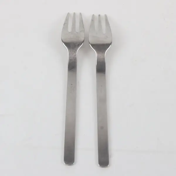 Lot of 2 WMF Cromargan Stainless Steel 3-Prong Cocktail Forks