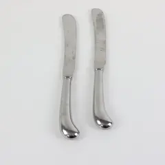 Lot of 2 Reed & Barton Olde Lexington Stainless Dining Pistol Knives 9 3/4"