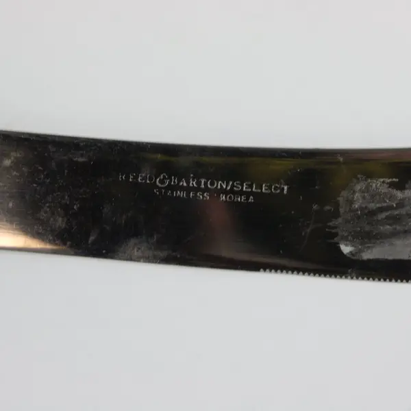 Lot of 2 Reed & Barton Olde Lexington Stainless Dining Pistol Knives 9 3/4"