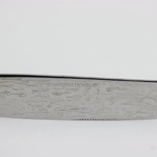 Lot Of 9 International Silver Stratton Frost Stainless Steel Dining Knives
