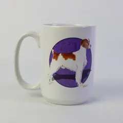 Caroline's Treasures American Brittany Spaniel Ceramic Coffee Mug