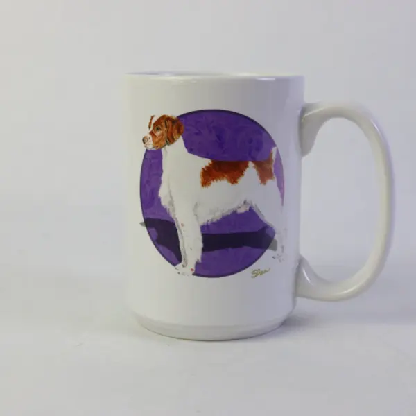 Caroline's Treasures American Brittany Spaniel Ceramic Coffee Mug