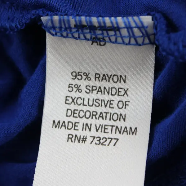  Apt. 9 Embroidered Cobalt Blue Ruffled Sleeve Top Women's Small