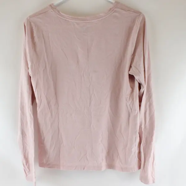 Time And Tru Pale Pink Long-Sleeved T-Shirt Women's Medium 8-10