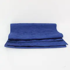 Textured Navy Blue Table Runner 13.5 x 67 in Pre-Owned