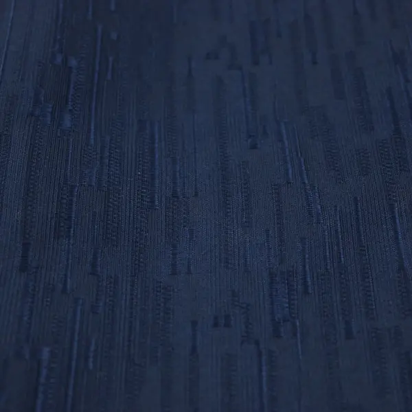 Textured Navy Blue Table Runner 13.5 x 67 in Pre-Owned
