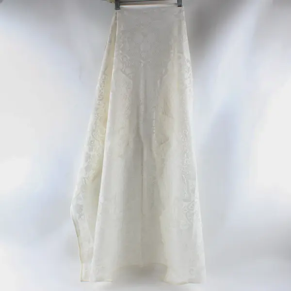 Vintage Leart White Lace Square Tablecloth 40"x40" FLAWED