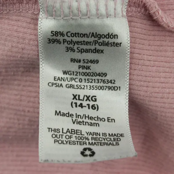 Wonder Nation Girls Ribbed Tank Top Light Pink Size XL (14-16)