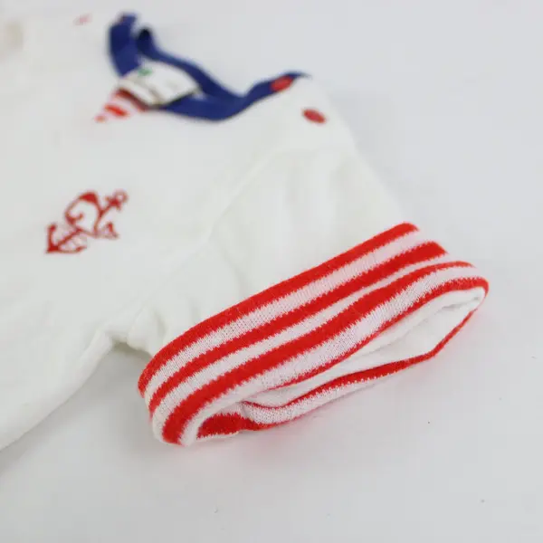 Bear Tree Baby Shirt 12M Red White Blue Nautical Pre-Owned