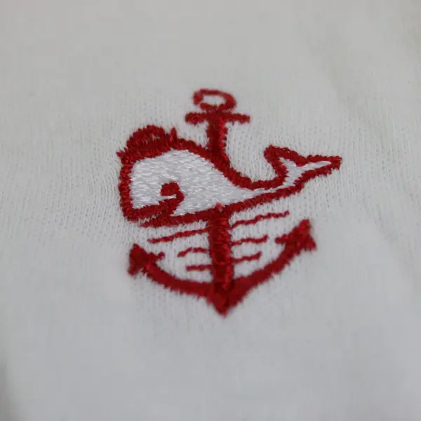 Bear Tree Baby Shirt 12M Red White Blue Nautical Pre-Owned
