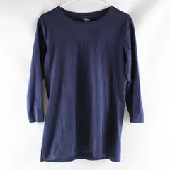 Great Northwest Women's Navy Blue Long Sleeve T-Shirt Top Medium