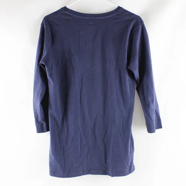 Great Northwest Women's Navy Blue Long Sleeve T-Shirt Top Medium