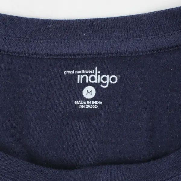 Great Northwest Women's Navy Blue Long Sleeve T-Shirt Top Medium