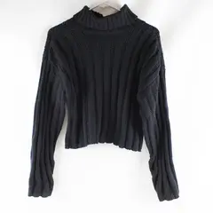VTG Fashion Avenue Knits It's Our Time Black Turtleneck Sweater M
