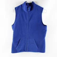 Old Navy Cobalt Blue Fleece Zip-Up Vest Women's Small