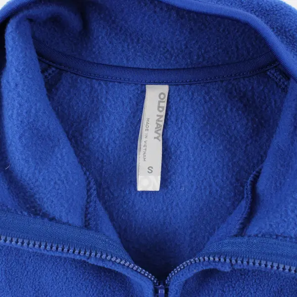 Old Navy Cobalt Blue Fleece Zip-Up Vest Women's Small