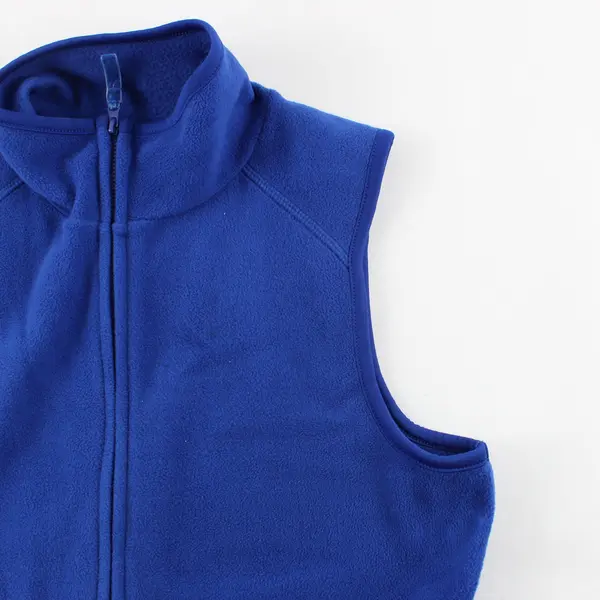 Old Navy Cobalt Blue Fleece Zip-Up Vest Women's Small