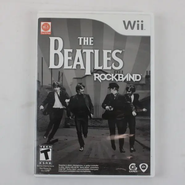 Nintendo Wii The Beatles Rockband Replacement Case and Manual NO DISC