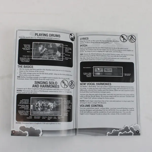 Nintendo Wii The Beatles Rockband Replacement Case and Manual NO DISC