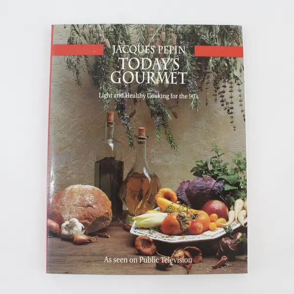 VTG 1991 Today's Gourmet Jacques Pepin Paperback Light & Healthy Cooking 1st Ed