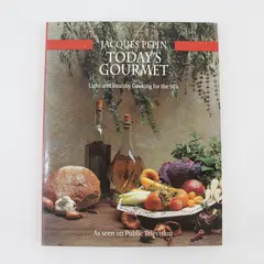 VTG 1991 Today's Gourmet Jacques Pepin Paperback Light & Healthy Cooking 1st Ed