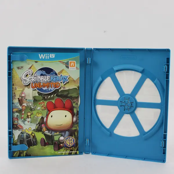 Nintendo Wii U Scribblenauts Unlimited Manual and Case Only NO DISC