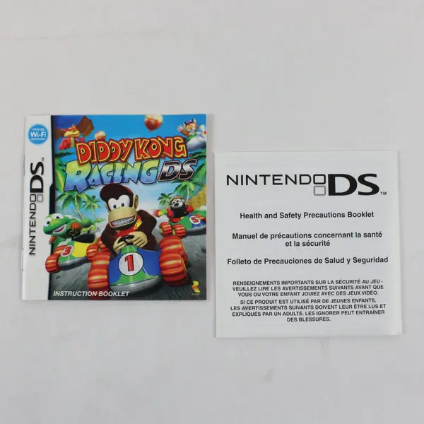Nintendo DS Diddy Kong Racing 2007 Manual and Case ONLY NO GAME
