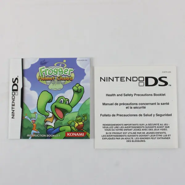 Nintendo DS Frogger Helmet Chaos 2005 Manual and Case ONLY NO GAME