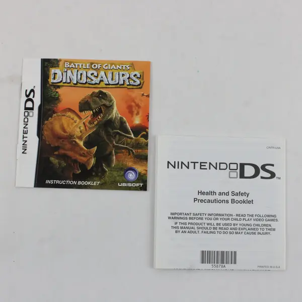 Nintendo DS Battle of Giants: Dinosaurs Case Manual Only No Game
