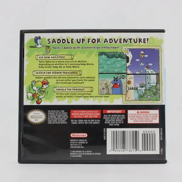 Nintendo DS Yoshi's Island DS Case Manual Inserts No Game