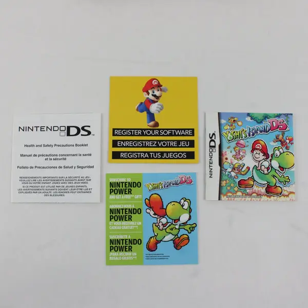 Nintendo DS Yoshi's Island DS Case Manual Inserts No Game