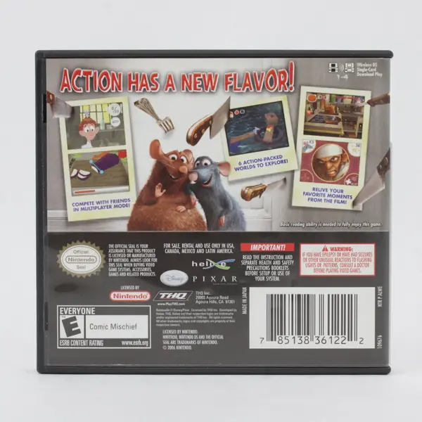 Nintendo DS Disney Pixar Ratatouille Game Case w/ Booklet NO GAME