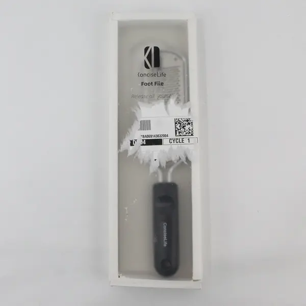 ConciseLife Foot File Set Original Box Item #735 Stainless Steel - USED