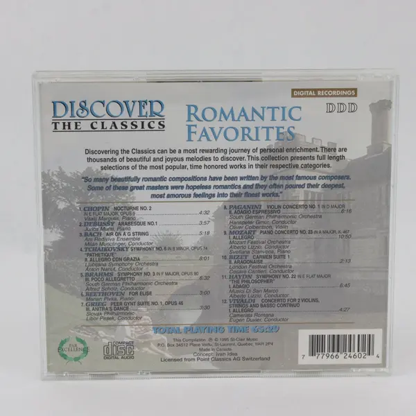 Discover the Classics: Romantic Favorites Various Artists CD