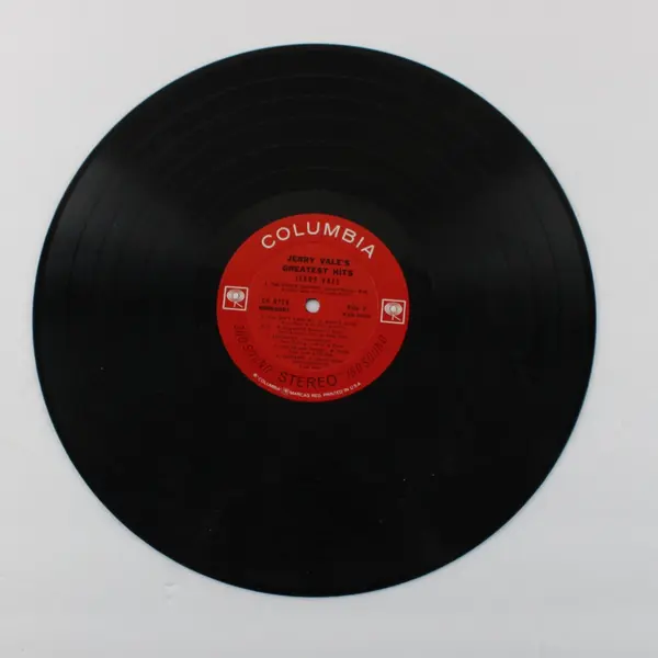 Jerry Vale's Greatest Hits 12" Vinyl Record