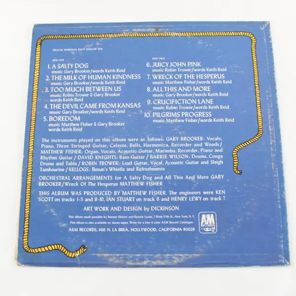 Procol Harum A Salty Dog 12" Vinyl Record